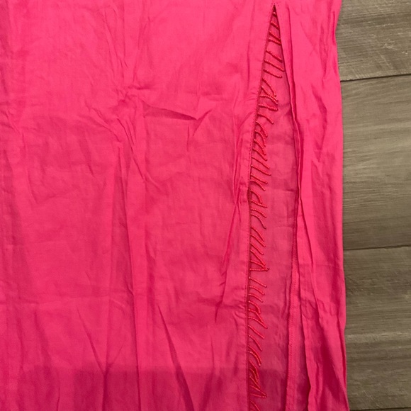 Zara Pink Beaded Midi Skirt - Picture 6 of 7